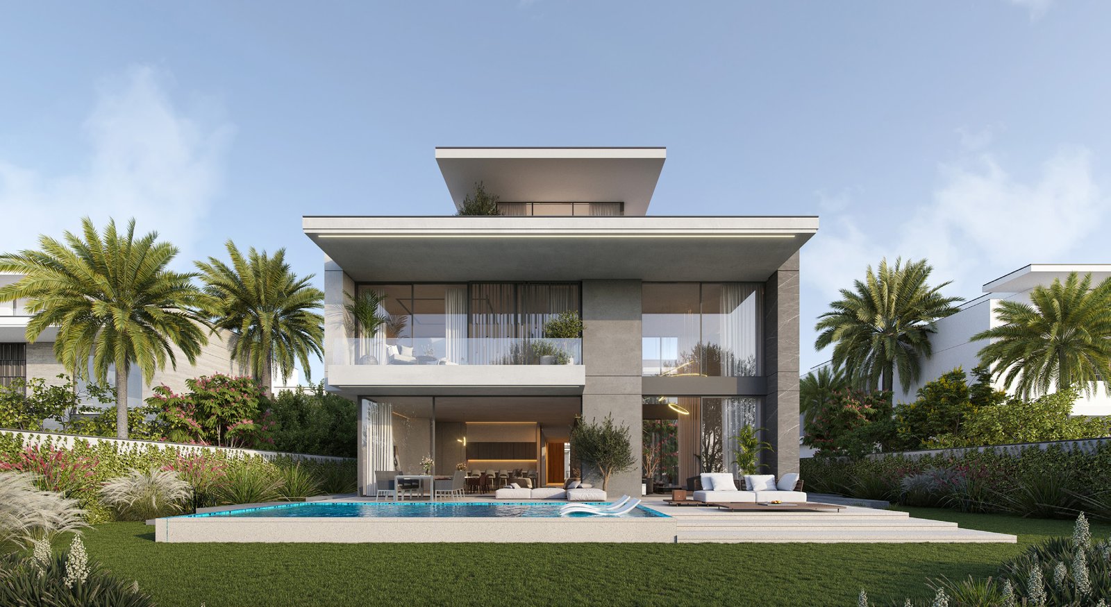 Cedarwood five-bedroom villa with pool