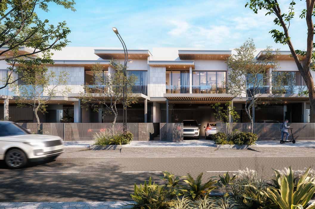 Pinewood Village three-bedroom mid-unit street
